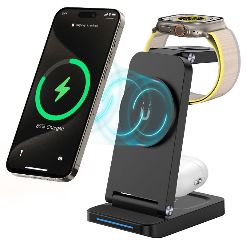 Watch Charging Dock - شاحن لاسلكي 3 في 1 مع