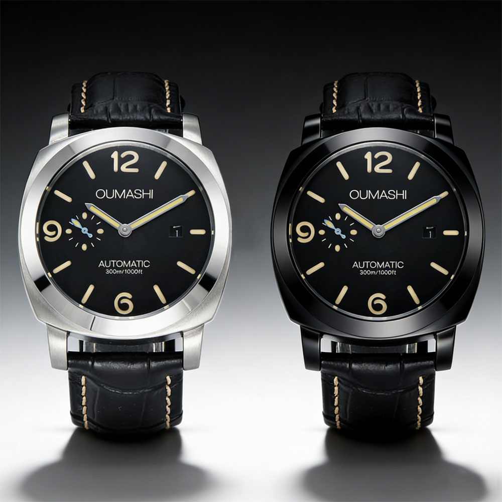 Accessories With Watch - ساعة رجالية 44 ملم بحركة سيجل